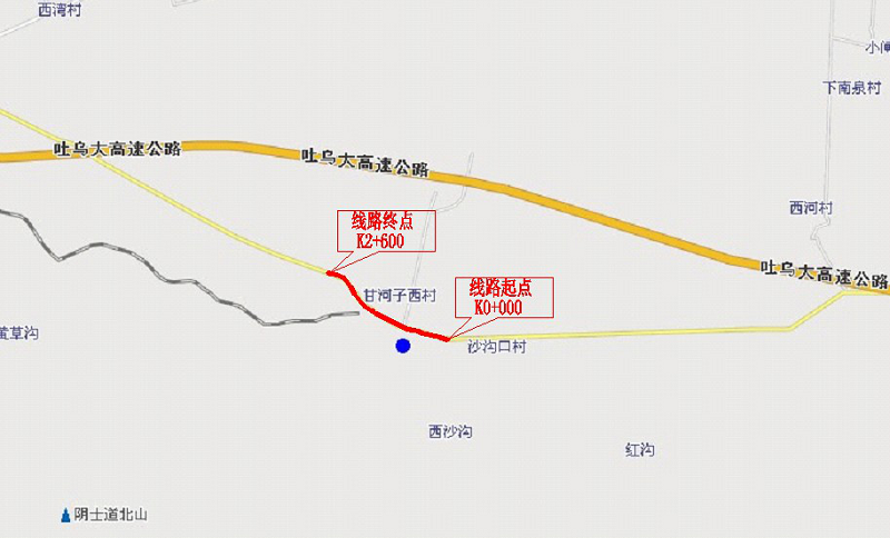 S303線甘河子鎮(zhèn)區(qū)段道路改造工程詳細(xì)工程地質(zhì)勘察